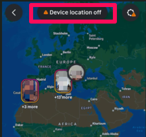 ρυθμισεις τοποθεσιας instagram map - screenshot